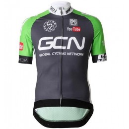 2016 GCN GLOBAL CYCLING NETWORK Maglia Ciclismo Manica Corta verde 56967-RS