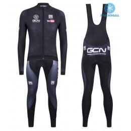 2016 GCN Sleek H20 nero Thermo Squadre Pro Abbigliamento Ciclismo Maglia Ciclismo Manica Lunga e Salopette Lunga 71770-SA