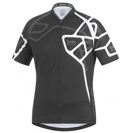 2016 GORE Element Adrenalin II nero bianco Maglia Ciclismo Manica Corta 61181-GK