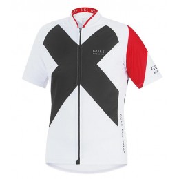 2016 GORE Element X-Road bianco nero Maglia Ciclismo Manica Corta 79037-HS