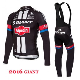 2016 Giant Nuovo Abbigliamento Ciclismo Maglia Ciclismo Manica Lunga e Salopette Lunga 29762-RC