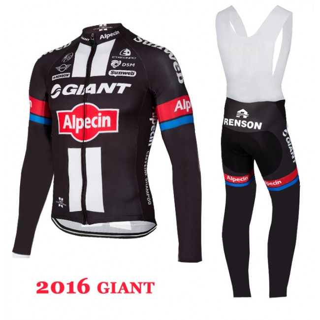 2016 Giant Nuovo Abbigliamento Ciclismo Maglia Ciclismo Manica Lunga e Salopette Lunga 02 30104-GA 2016 Giant Nuovo Abbigliamento Ciclismo Maglia Ciclismo Manica Lunga e Salopette Lunga 02 30104-GA