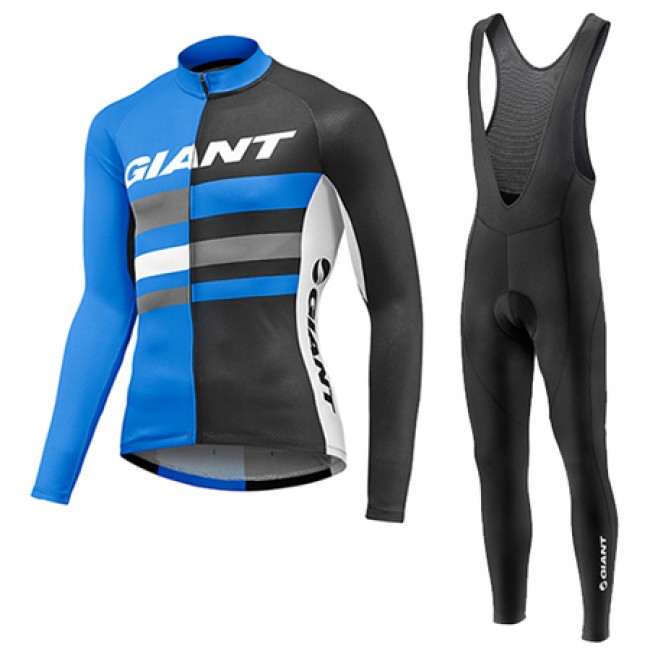 2017 Giant Squadre Pro Abbigliamento Ciclismo Maglia Ciclismo Manica Lunga e Salopette Lunga blu 51250-FC 2017 Giant Squadre Pro Abbigliamento Ciclismo Maglia Ciclismo Manica Lunga e Salopette Lunga blu 51250-FC