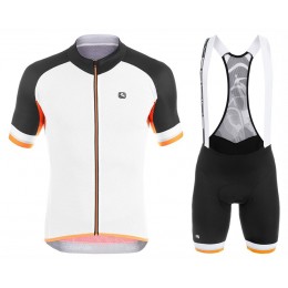 2017 Giordana Silber Line bianco-nero-arancia abbigliamento Maglie Ciclismo Manica Corta et Salopette Ciclismo 19074-ZJ