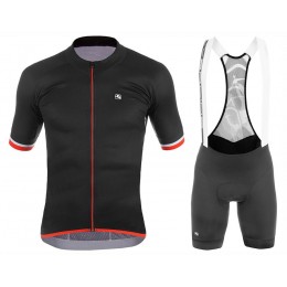2017 Giordana Silber Line nero-Rosso abbigliamento Maglie Ciclismo Manica Corta et Salopette Ciclismo 91771-TQ