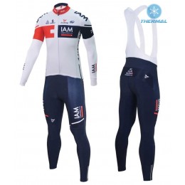 2016 Team IAM bianco Thermo Squadre Pro Abbigliamento Ciclismo Maglia Ciclismo Manica Lunga e Salopette Lunga 40286-NX