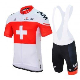 IAM 2017 Swiss Champion Nuovo abbigliamento Ciclismo Completo Maglia Ciclismo Corta e Salopette 46655-GA