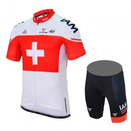 IAM 2017 Swiss Champion Nuovo abbigliamento Bici Completo Maglia Ciclismo Corta e Pantaloncini 91495-FV