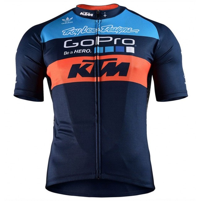 2017 KTM blu-arancia Maglia Ciclismo Manica Corta 30584-PI 2017 KTM blu-arancia Maglia Ciclismo Manica Corta 30584-PI