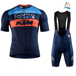 2017 KTM blu-arancia Nuovo abbigliamento Ciclismo Completo Maglia Ciclismo Corta e Salopette 68998-KK