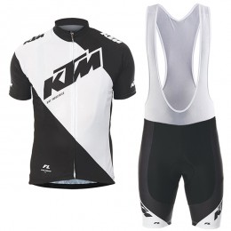 2017 KTM abbigliamento Maglie Ciclismo Manica Corta et Salopette Ciclismo bianco nero 70084-SE