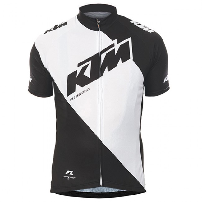 2017 KTM Maglia Ciclismo Manica Corta bianco nero 72775-JG 2017 KTM Maglia Ciclismo Manica Corta bianco nero 72775-JG