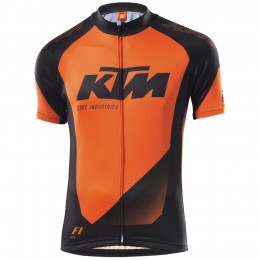 2016 KTM Factory Line 2 Maglia Ciclismo Manica Corta nero arancia 82396-MA