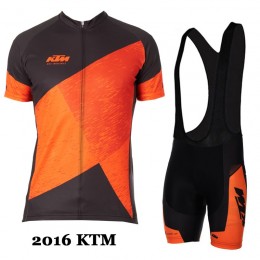 2016 KTM Black arancia Factory Character Nuovo abbigliamento Ciclismo Completo Maglia Ciclismo Corta e Salopette 88280-CM