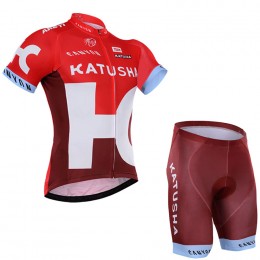 2016 Katusha Nuovo abbigliamento Bici Completo Maglia Ciclismo Corta e Pantaloncini 75725-YN