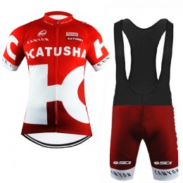 2016 Katusha Nuovo abbigliamento Ciclismo Completo Maglia Ciclismo Corta e Salopette 02 90526-SD