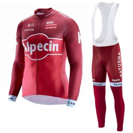 2017 KATUSHA Alpecin Squadre Pro Abbigliamento Ciclismo Maglia Ciclismo Manica Lunga e Salopette Lunga 18195-TD