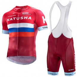 Katusha 2017 Nuovo abbigliamento Ciclismo Completo Maglia Ciclismo Corta e Salopette 75813-OS