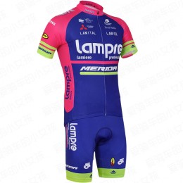 2016 Lampre abbigliamento Bici Completo Maglia Ciclismo Corta e Pantaloncini 60455-FX
