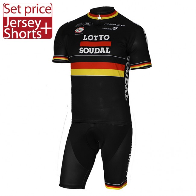 2017 LOTTO SOUDAL Germany nero Nuovo abbigliamento Bici Completo Maglia Ciclismo Corta e Pantaloncini 52733-WB 2017 LOTTO SOUDAL Germany nero Nuovo abbigliamento Bici Completo Maglia Ciclismo Corta e Pantaloncini 52733-WB
