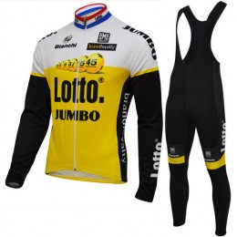 2016 Lotto Jumbo Abbigliamento Ciclismo Maglia Ciclismo Manica Lunga e Salopette Lunga 52159-SP