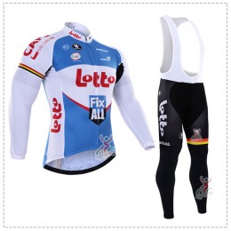 2016 Lotto Fix All Abbigliamento Ciclismo Maglia Ciclismo Manica Lunga e Salopette Lunga 53603-NP