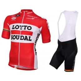 2016 Lotto Soudal Nuovo abbigliamento Ciclismo Completo Maglia Ciclismo Corta e Salopette 21528-IG