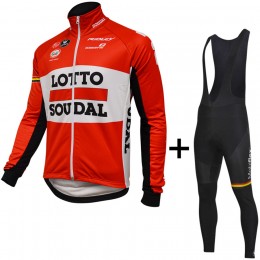 LOTTO SOUDAL 2016 Abbigliamento Ciclismo Maglia Ciclismo Manica Lunga e Salopette Lunga 96270-MO