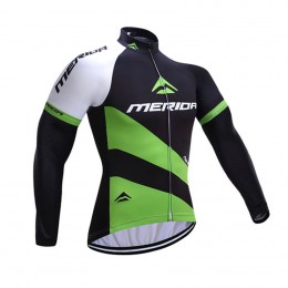2017 Merida verde Maglie Ciclismo Manica Lunga 70767-GJ