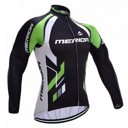 Merida 2017 Maglie Ciclismo Manica Lunga verde 84235-GV