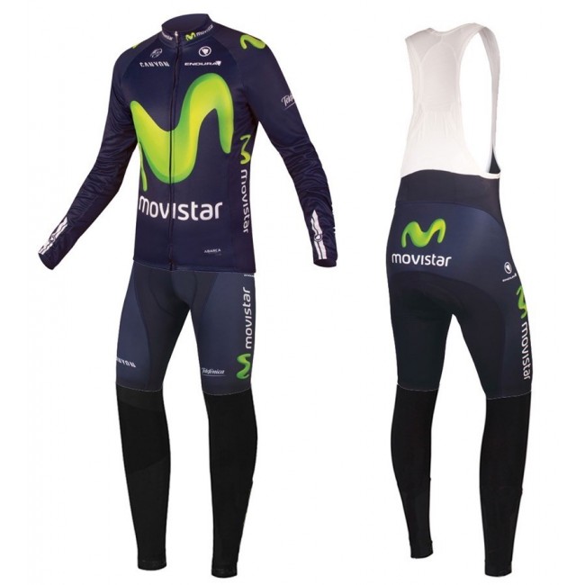 2016 Movistar Team Squadre Pro Abbigliamento Ciclismo Maglia Ciclismo Manica Lunga e Salopette Lunga 37464-WT 2016 Movistar Team Squadre Pro Abbigliamento Ciclismo Maglia Ciclismo Manica Lunga e Salopette Lunga 37464-WT