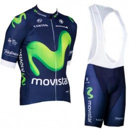 2016 Movistar Nuovo abbigliamento Ciclismo Completo Maglia Ciclismo Corta e Salopette 02 91728-SD
