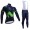 2017 Movistar Squadre Pro Abbigliamento Ciclismo Maglia Ciclismo Manica Lunga e Salopette Lunga 63730-CZ