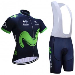 2017 Movistar Nuovo abbigliamento Ciclismo Completo Maglia Ciclismo Corta e Salopette 79366-HV