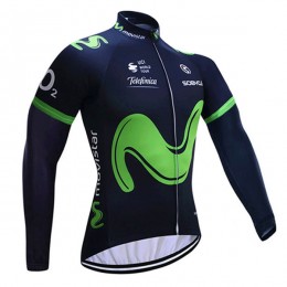 2017 Movistar Maglie Ciclismo Manica Lunga 97582-WJ