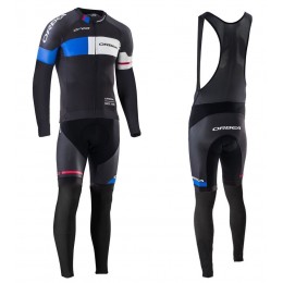 2016 Orbea Team Pro nero -blu Squadre Pro Abbigliamento Ciclismo Maglia Ciclismo Manica Lunga e Salopette Lunga 26308-VS