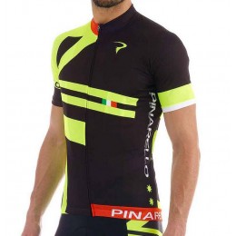 2016 Pinarello Maglia Ciclismo Manica Corta nero giallo 25826-ZK