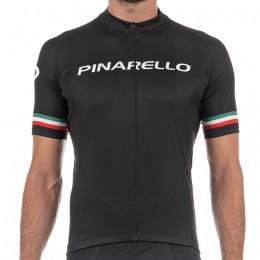 2017 Pinarello Strada Maglia Ciclismo Manica Corta - nero Italie 54099-DJ