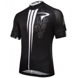 2016 Pinarello Rhino Maglia Ciclismo Manica Corta nero bianco 81566-ZW