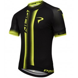 2016 Pinarello Gan Maglia Ciclismo Manica Corta nero giallo 83795-HM