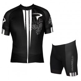 2016 Pinarello Rhino Corsa Black White Nuovo abbigliamento Bici Completo Maglia Ciclismo Corta e Pantaloncini 96608-CH