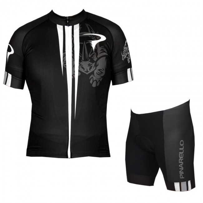 2016 Pinarello Rhino Corsa Black White Nuovo abbigliamento Bici Completo Maglia Ciclismo Corta e Pantaloncini 96608-CH 2016 Pinarello Rhino Corsa Black White Nuovo abbigliamento Bici Completo Maglia Ciclismo Corta e Pantaloncini 96608-CH