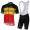 Quick Step 2017 nero giallo Nuovo abbigliamento Ciclismo Completo Maglia Ciclismo Corta e Salopette 10909-FH