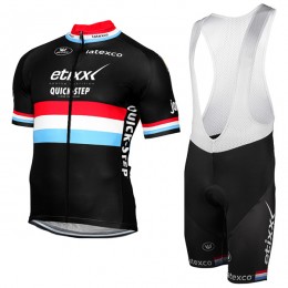 ETIXX-QUICK STEP 2017 nero Nuovo abbigliamento Ciclismo Completo Maglia Ciclismo Corta e Salopette 56607-MB