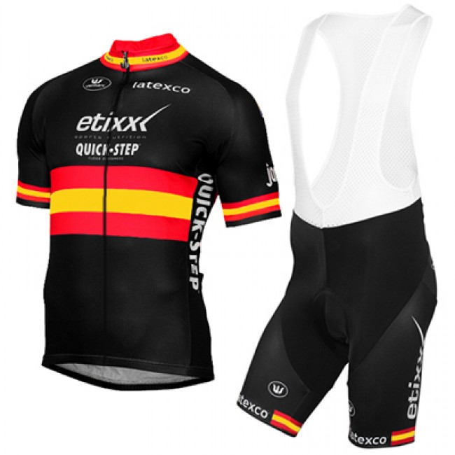 ETIXX-QUICK STEP 2017 nero Rosso giallo Nuovo abbigliamento Ciclismo Completo Maglia Ciclismo Corta e Salopette 78615-KK ETIXX-QUICK STEP 2017 nero Rosso giallo Nuovo abbigliamento Ciclismo Completo Maglia Ciclismo Corta e Salopette 78615-KK