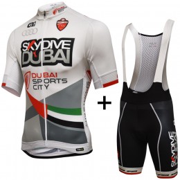 SKYDIVE DUBAI PRR 2016 abbigliamento Ciclismo Completo Maglia Ciclismo Corta e Salopette 65009-PS