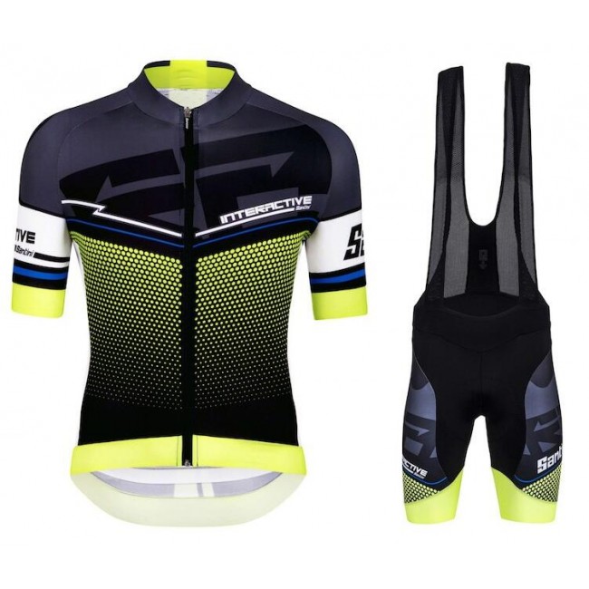 2016 Santini Interactive 3.0 nero verde Nuovo abbigliamento Ciclismo Completo Maglia Ciclismo Corta e Salopette 13403-HT 2016 Santini Interactive 3.0 nero verde Nuovo abbigliamento Ciclismo Completo Maglia Ciclismo Corta e Salopette 13403-HT