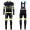 2016 Santini Interactive 3.0 nero -verde Thermo Squadre Pro Abbigliamento Ciclismo Maglia Ciclismo Manica Lunga e Salopette Lunga 39524-GR