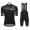 2016 Santini UCI nero Nuovo abbigliamento Ciclismo Completo Maglia Ciclismo Corta e Salopette 43401-LU