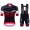 2016 Santini Interactive 3.0 nero Rosso Nuovo abbigliamento Ciclismo Completo Maglia Ciclismo Corta e Salopette 63329-MX